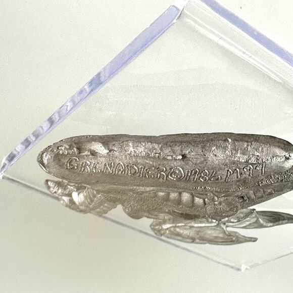 Vintage Grenadier Pewter Horned Dragon Figurine 1986 M97 Fantasy Lords D&D - Picture 5 of 8